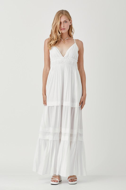 Woven maxi dress