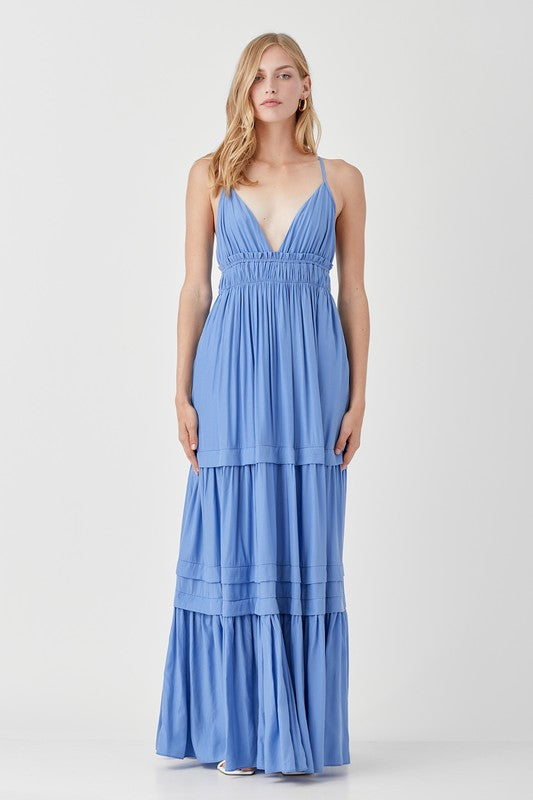 Woven maxi dress