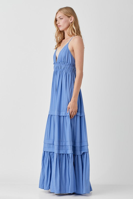 Woven maxi dress