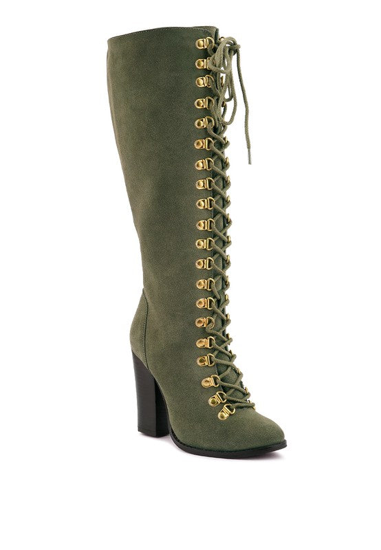 SLEET-SLAY Antique Heeled Calf Boot