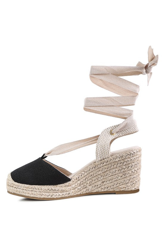 Little Mary Strappy Wedge Heel Sandals