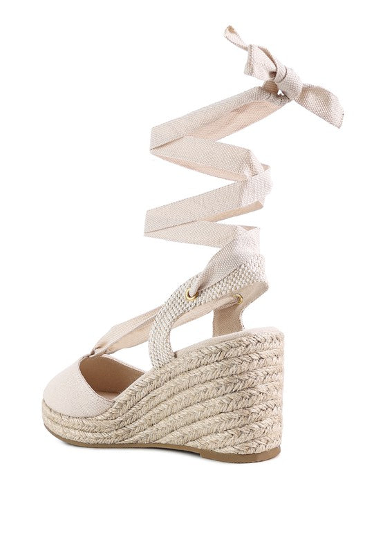 Little Mary Strappy Wedge Heel Sandals